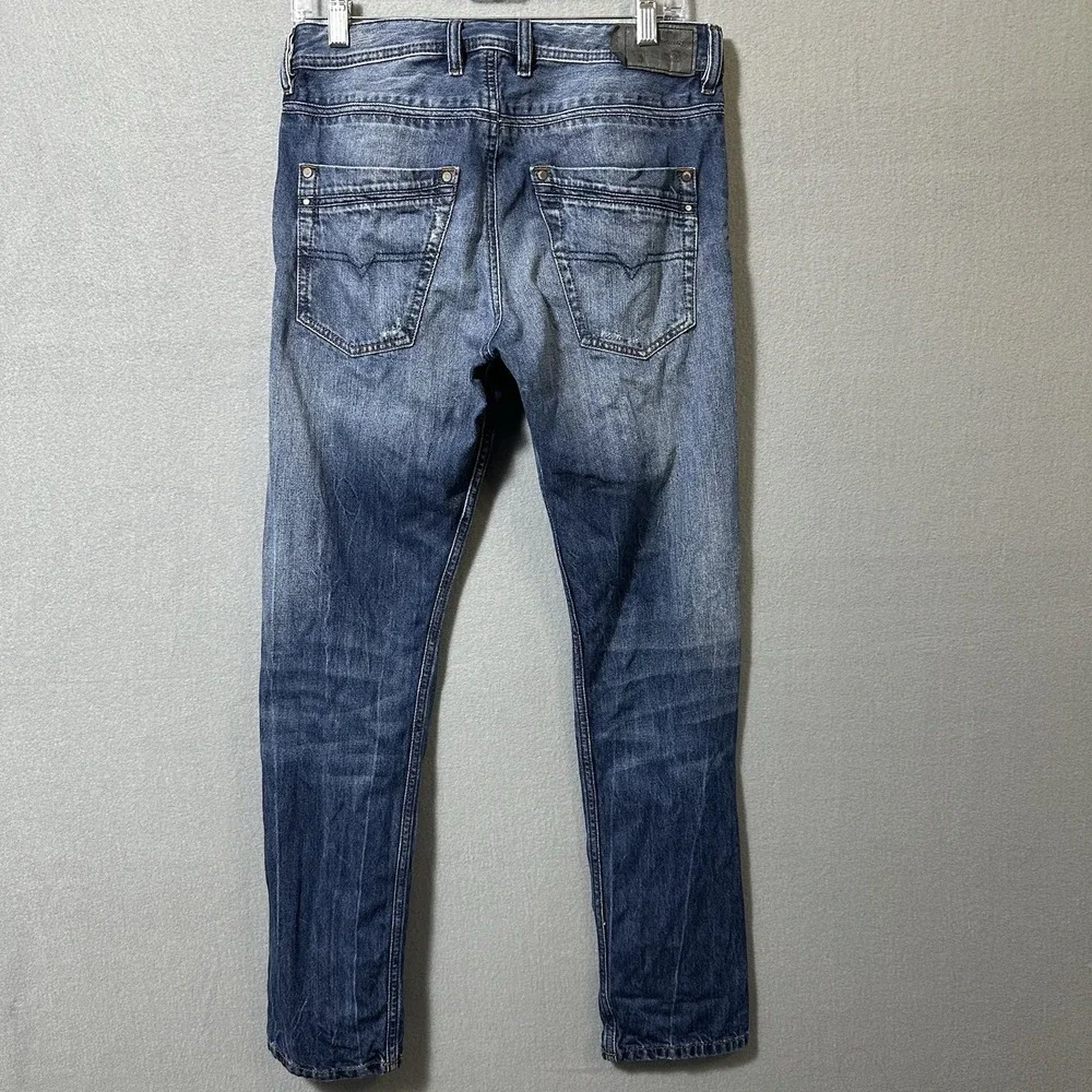 DIESEL Jeans Men's Size 28x30 (Fits 30x29.5) Krayver Slim Carrot Distressed
